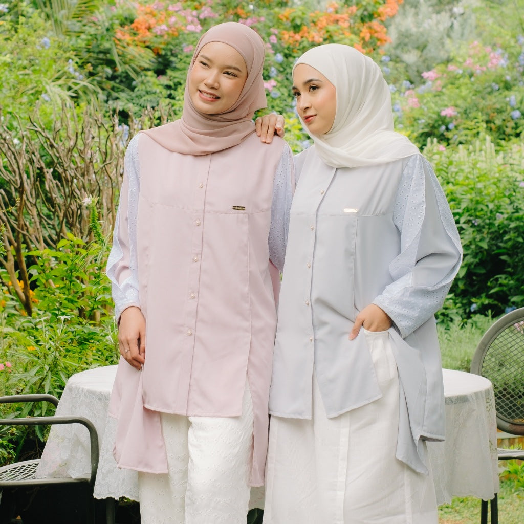 Image of Eclemix Tunic Gyuri | Atasan Wanita Tunic Motif Polos Mix Prada